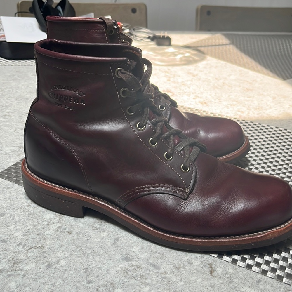 Pair of Original Chippewa Leather Boots by Jcrew